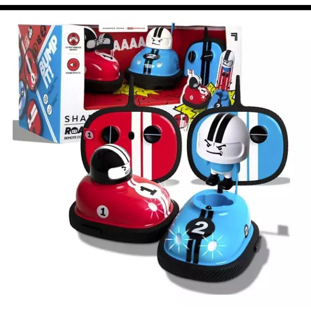 Sharper Image RC Bumper‎ Cars Set – 2 Remote Control Cars with Dual Controllers - Picture 2 of 6